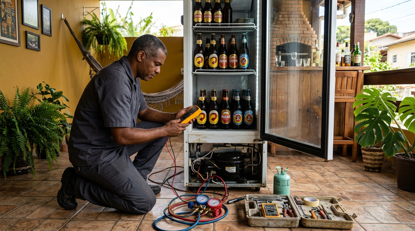 Manutenção da placa eletrônica de cervejeira no Centro, Cotia‑SP